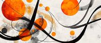 Coloured circles and dynamic line art by Poster Art Shop thumbnail