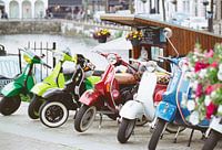 Kleurrijke Vespa's