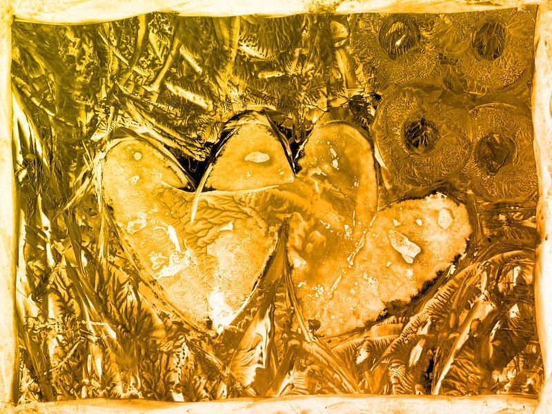 Herzen Nr. 2 - gelb von Herzmotivation by Katrin Behr