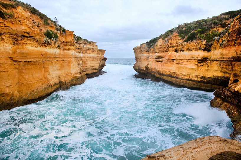 Rotsformatie Australië nabij de great ocean road van Ivonne Wierink