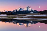 Watzmann weerspiegeling in de winter van Dieter Meyrl thumbnail