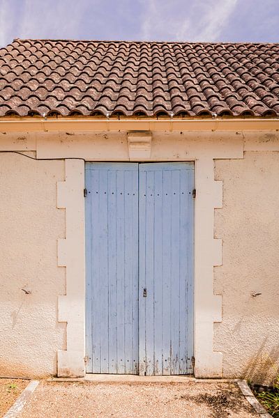 Franse deur in de Dordogne van Petra de Jong Fotografie - Beeldmaker