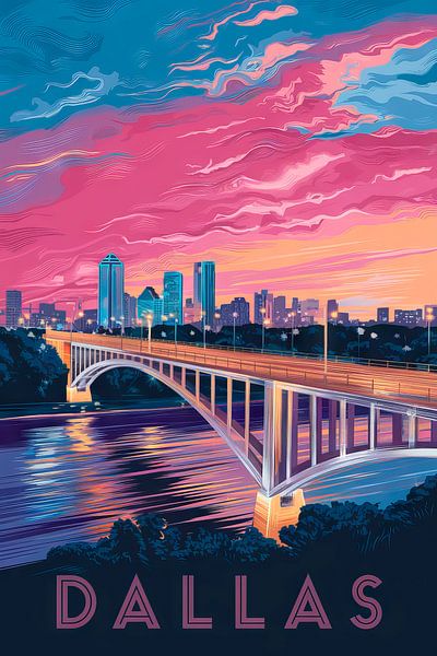 Dallas Vintage Travel Poster by Poster Art Shop