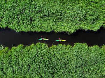 Canoeing - Peace and relaxation on the Beltschutsloot by DutchDroneBird