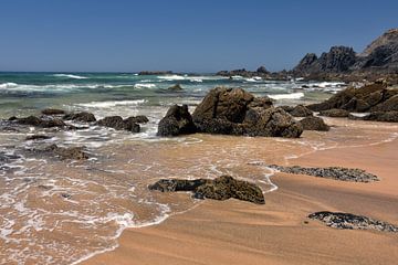 Rocks on the beach by Bettina Schnittert