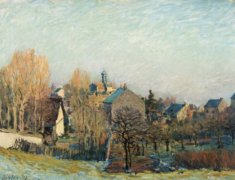 Alfred Sisley,Frosty morning at Louveciennes, 1873 by finemasterpiece