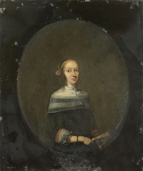 Portrait of a woman, Gerard ter Borch (II), 1640 - 1681 by Marieke de Koning