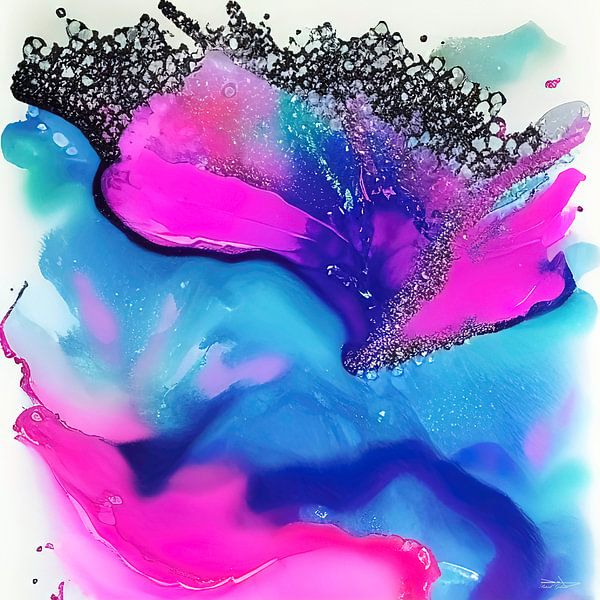 painting acrylic pouring by Gelissen Artworks