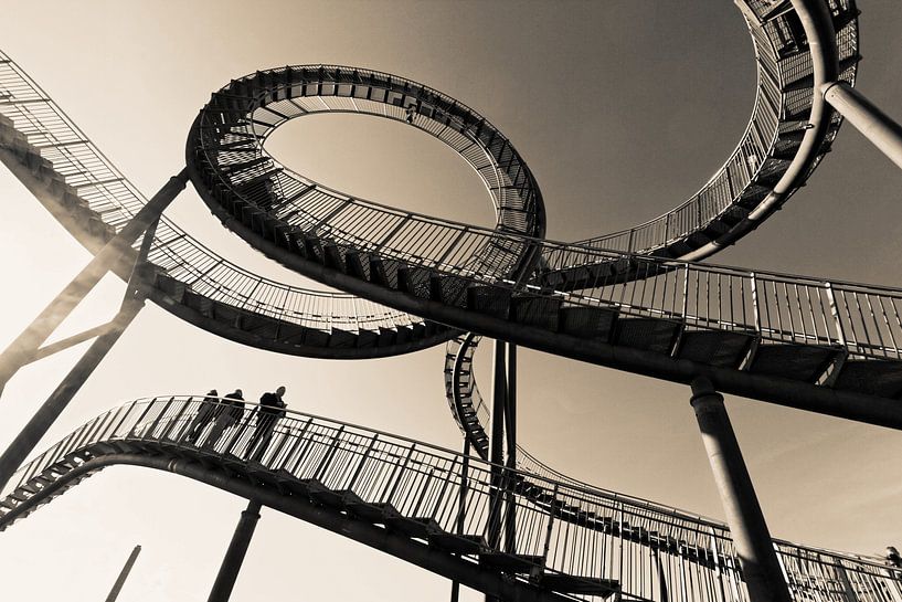Tiger and Turtle in Duisburg (7-232832) B+W von Franz Walter