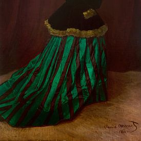 De vrouw in de groene jurk - Claude Monet van Marieke de Koning