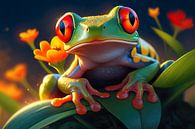 Grüner Frosch von PixelPrestige Miniaturansicht