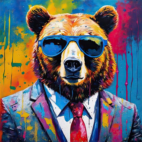 Ours Pop-art 03.66 sur Peintures accrocheuses