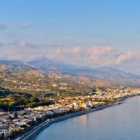 Dreaming at the blue hour on the east coast of Sicily by Silva Wischeropp