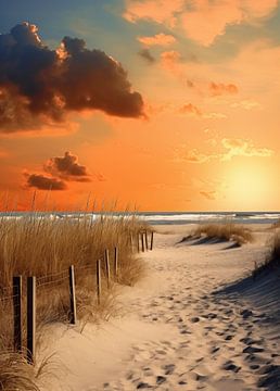 Op weg langs de zee van fernlichtsicht