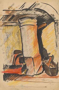 Stilleven - Studie voor een schilderij (1931) van Zoltán Palugyay van Peter Balan