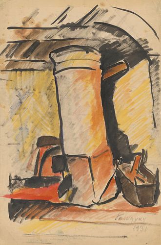 Still Life - Study for a Painting (1931) by Zoltán Palugyay