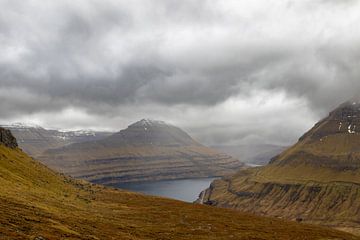 Uitzicht op fjord van Thomas Heins