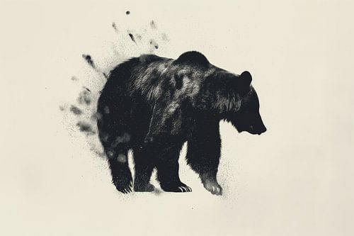 Schaduw van Kracht - Berensilhouet