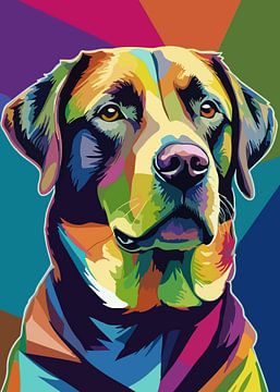 Labrador Retriever Pop Art Style by MIROKKU