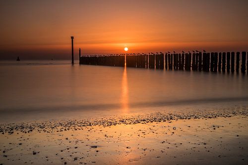 Zonsondergang in Westkapelle