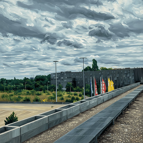 Dramatic Clouds over the Urban Landscape