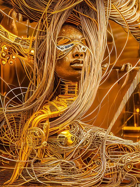 GOLDEN ROBOT by The Art of Mark Fischer