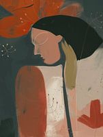 Bohemian portret, modern en abstract