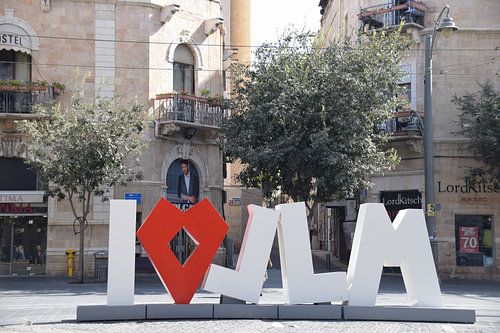 I Love Jerusalem Sign