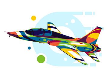 Le T-38 Talon dans le Pop Art sur Lintang Wicaksono