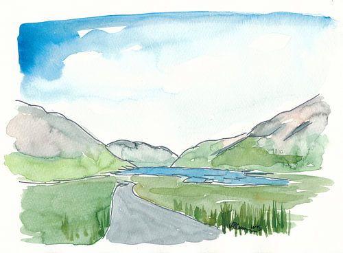 Irlande Doolough Tal County Mayo