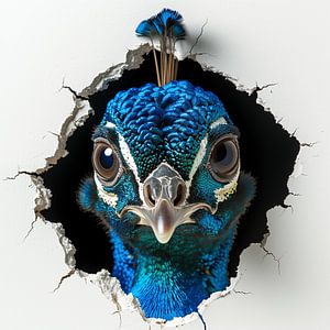 Pfau von der Wand