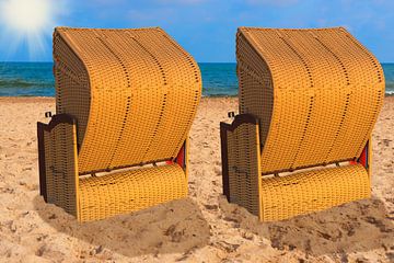 Baltic Sea beach chairs