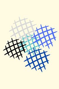 Waffel Netze Abstrakte Illustration