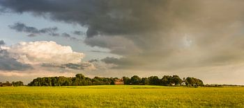 Niederländisches Dorf auf einem Wierde
