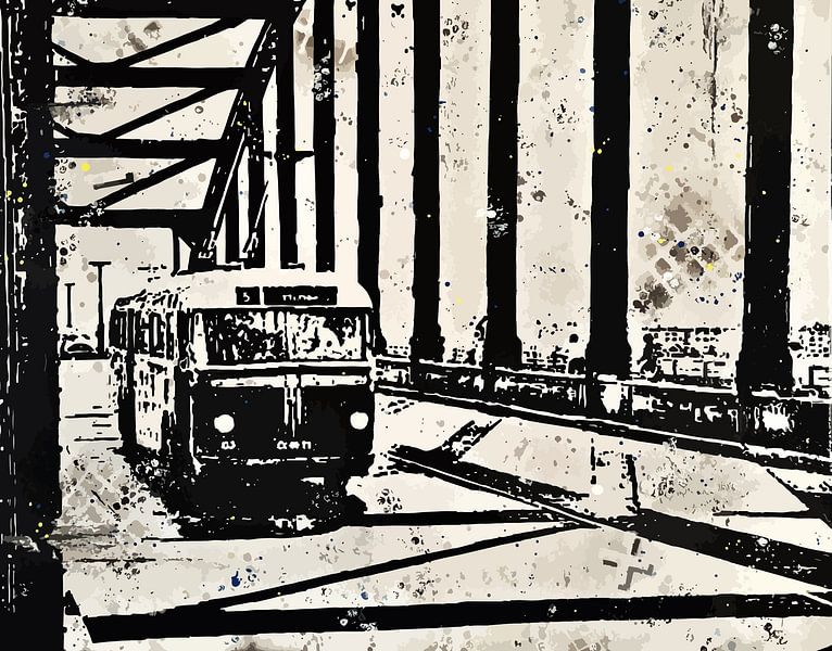Trolleybus Arnhem Pont John Frost par TRICHOPOULOS