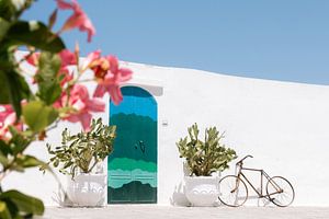 De blauwe deur van Ostuni - Puglia (Italie) van Marika Huisman fotografie