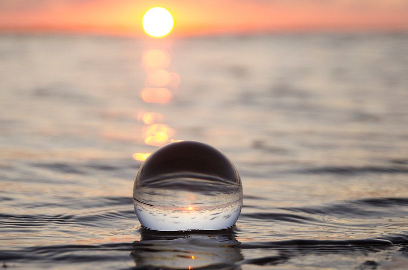 zonsondergang met lensbal par Annelies Cranendonk