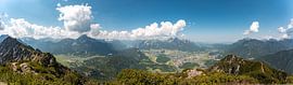 Panoramic view over Reutte and the Außerfern region by Leo Schindzielorz
