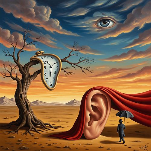 Surrealistische droomlandschap visie - abstracte kunst