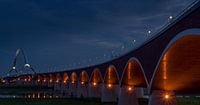 Memorial bridge "de Oversteek" in the evening by Waldo Kranenburg thumbnail