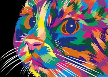 Katzen-Pop-Art von IHSANUDDIN .