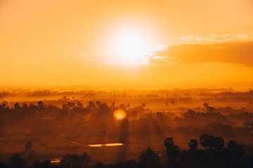 Sunrise in Cambodia by Jaco Pattikawa