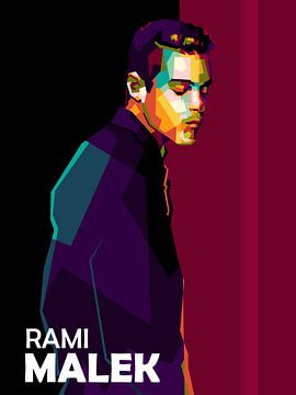 Rami Malek in popart von miru arts