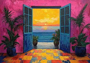 Matisse inspiriert Mediterran Meerblick Meer Fauvismus