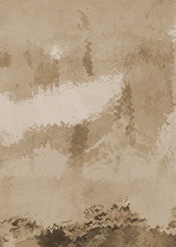 Wabi-sabi-landschap in beige en bruin IV