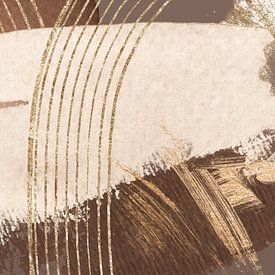 Abstrakter Chic Gold (gesehen im Fernsehen in der Sendung Great Home Remodelling 2024) von Moonheart Artworks