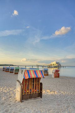 Chaises de plage à Timmendorfer Strand sur Michael Valjak