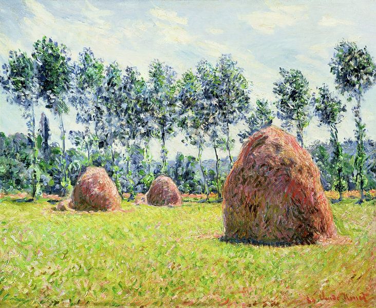 Claude Monet, Heuhaufen in Giverny von finemasterpiece