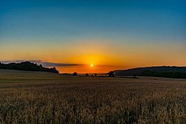 Ein atemberaubender Sonnenuntergang über Putbus auf Rügen
