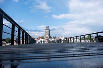 Deventer skyline met steiger